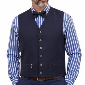 Turbulence Vintage Men's Navy Blue Vest - made in Canada